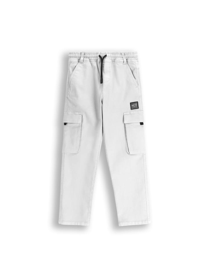 Stoffhose in grau