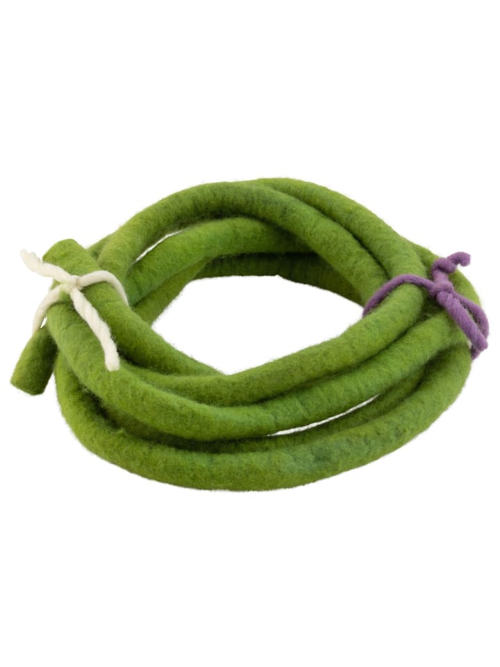 Filzbänder, dick in grün