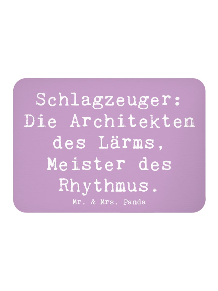 magnet Spruch Schlagzeug Architekten mit Spruch in Lavendeltraum