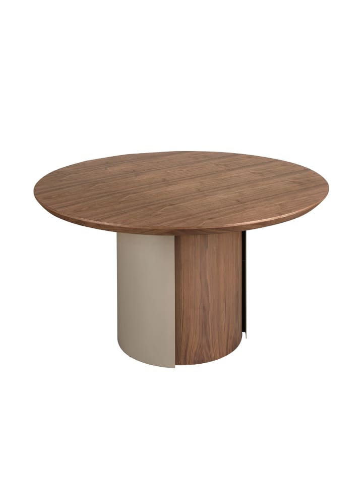 Esstisch 1163 in Sand/Walnuss – Ø140 x (H)76 cm