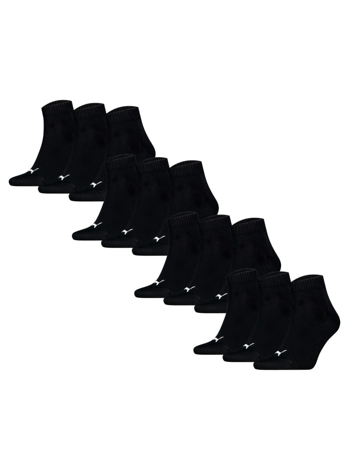 Socken 12er Pack in Schwarz