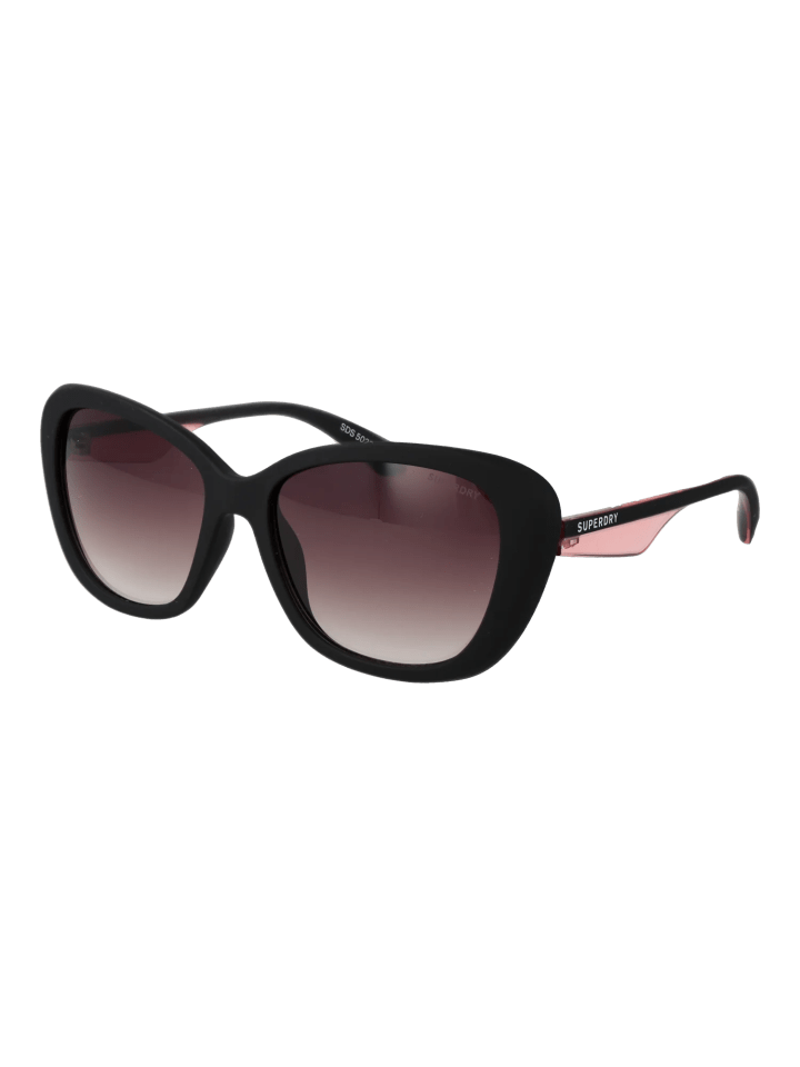 Frauen Sonnenbrille Katzenauge Schwarz