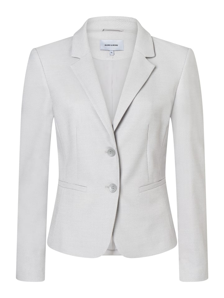 strukturierter Kurzblazer in grey