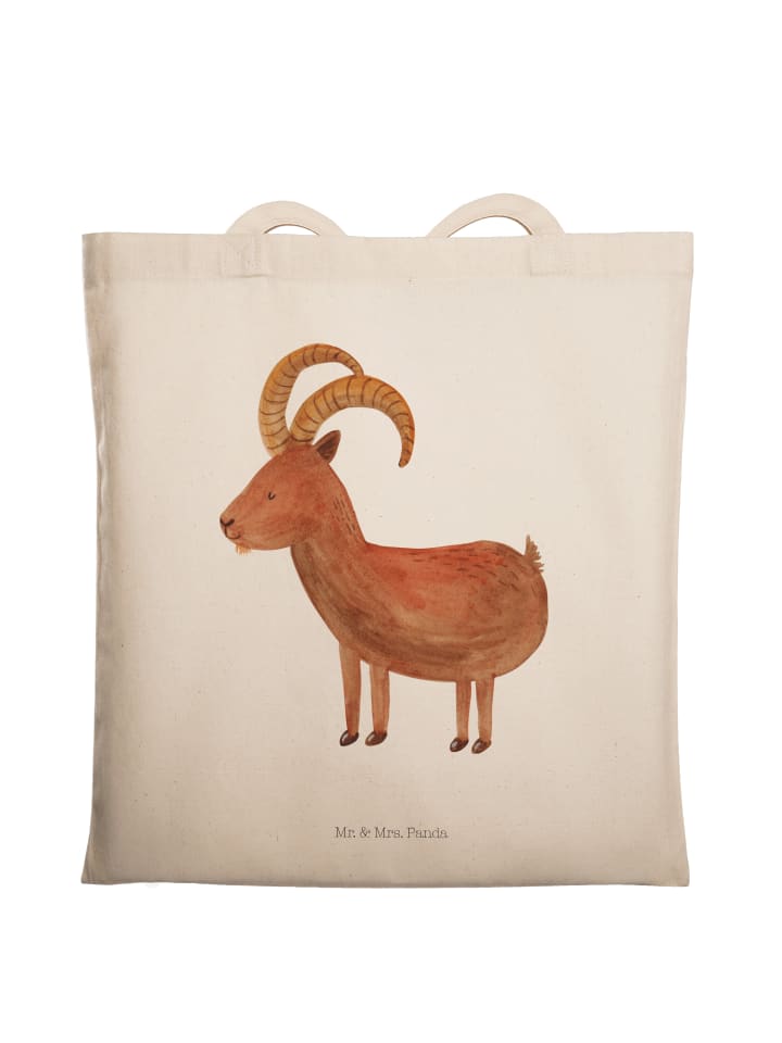 Tote Bag Sternzeichen Steinbock ohne Spruch in Creme