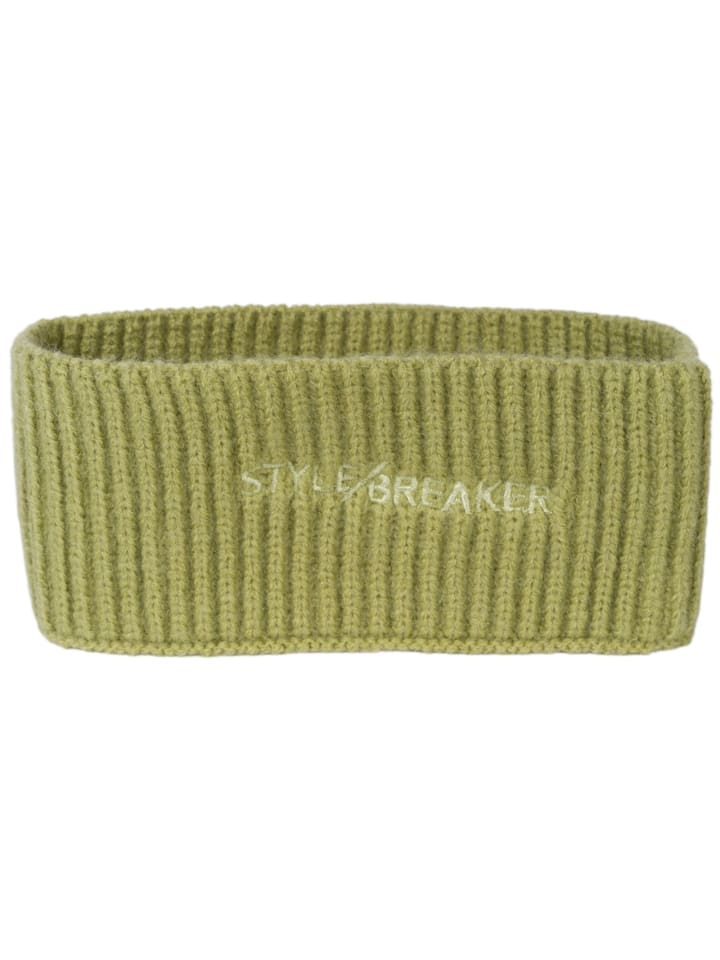 Strick Stirnband mit Logo in Lindgrün