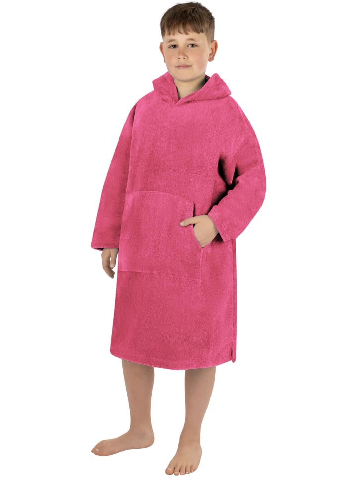 Kinder langarm Poncho (10-13 Jahre) Pichilemu in Pink