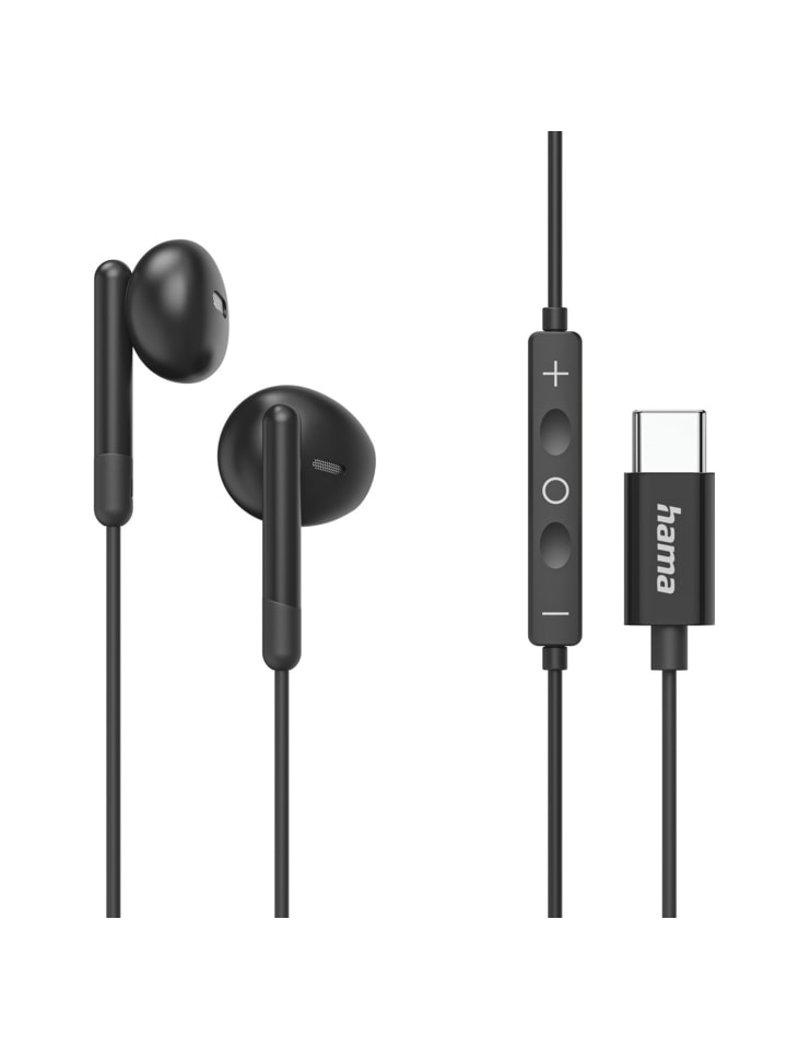 Kopfhörer Classy Earbuds, USB-C, Schwarz
