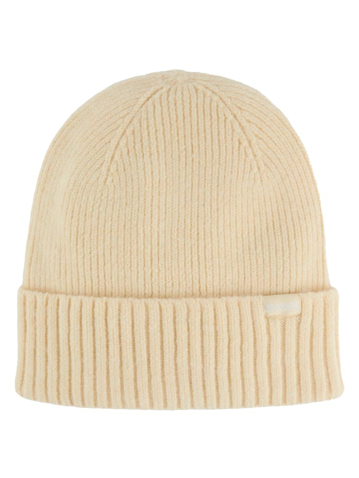 Ribbed Basic Beanie in Creme