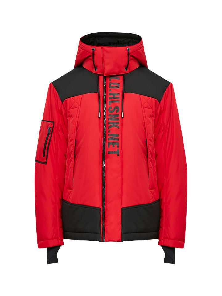 Winterjacke World in red
