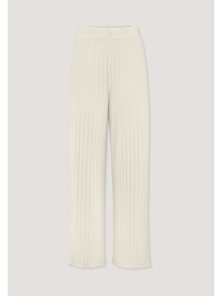 Hessnatur Pointelle Schlafhose PURE COTTON aus reiner Bio-Baumwolle in natur