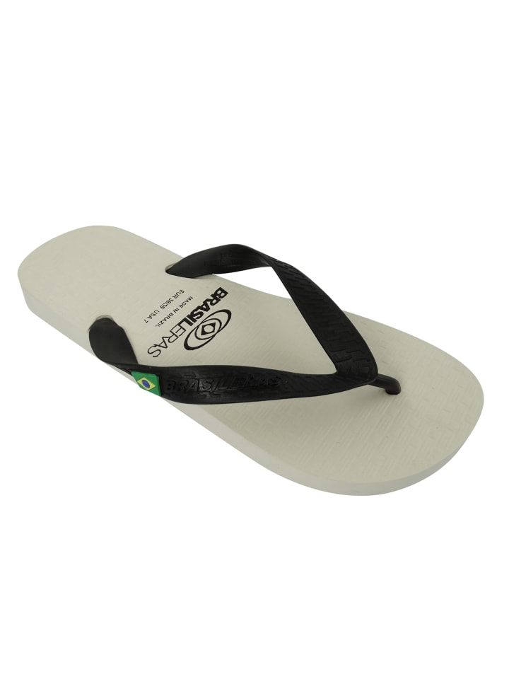 Zehentrenner "Classic Combi Brasil NL" in Weiß/Schwarz