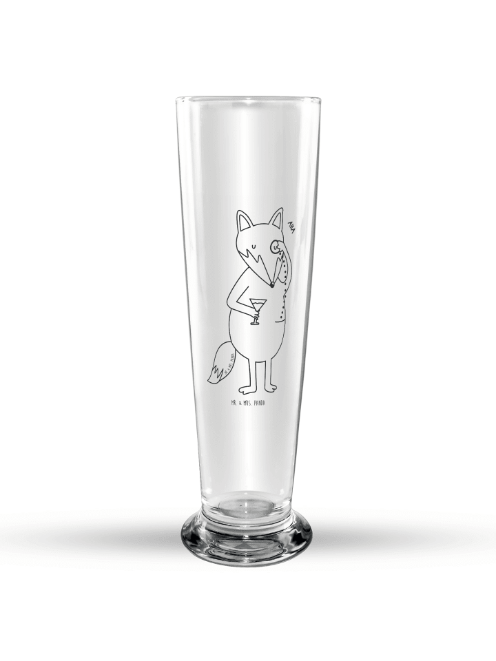Bierglas Fuchs Lord ohne Spruch in Transparent