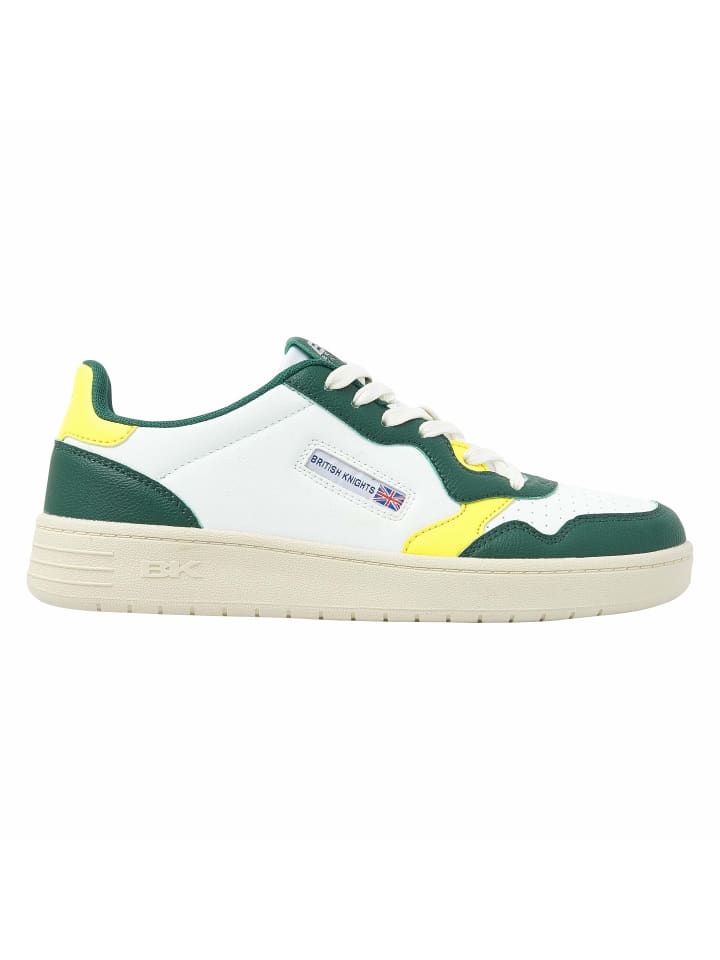 Sneaker Noors in weiss/grün/gelb