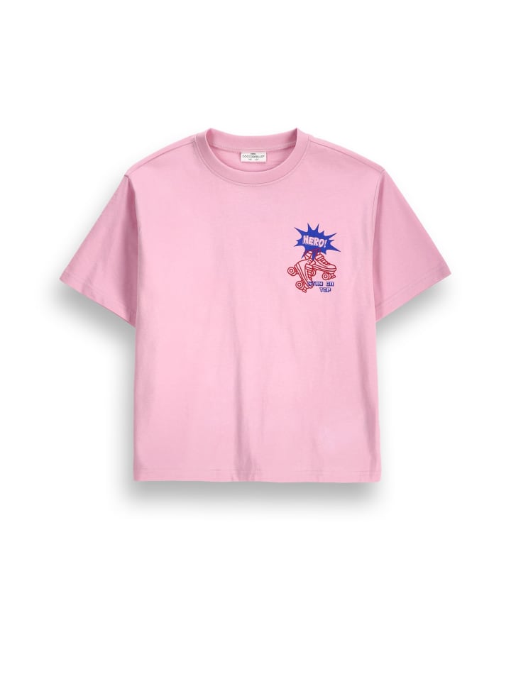T-shirt mit kurzen Ärmeln in rosa