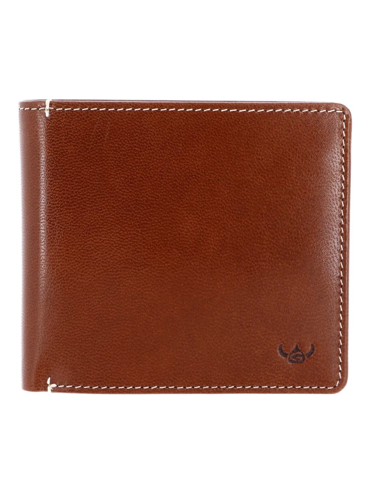 Bari Geldbörse RFID Schutz Leder 11.5 cm cognac