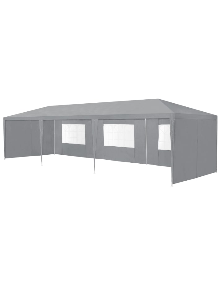 Pavillon Wedau in Grau (L)900cm (B)300cm (H)255cm