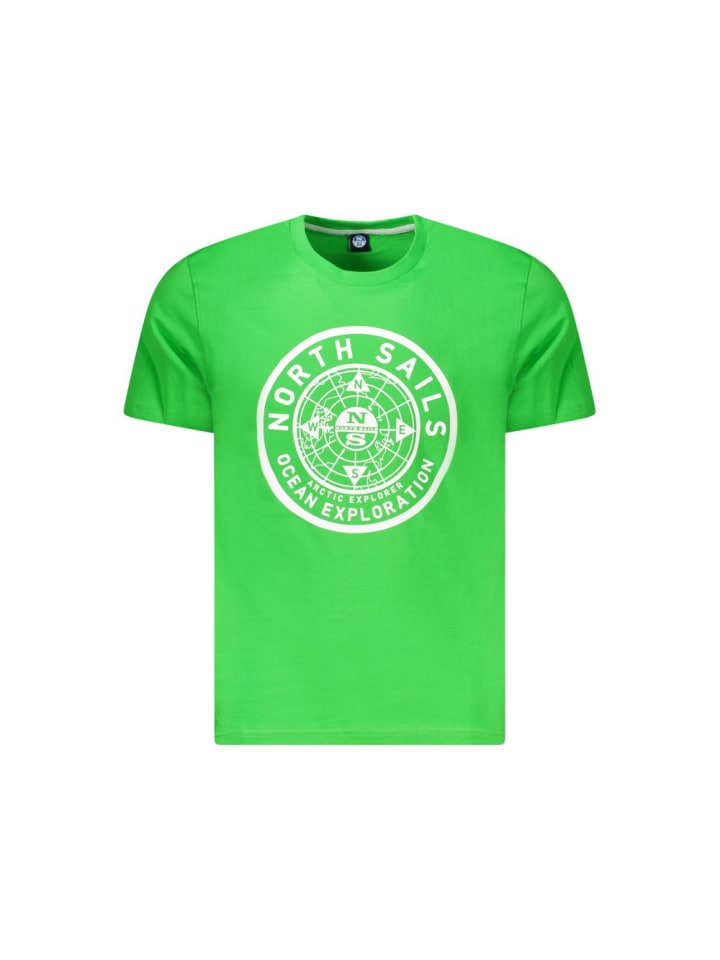 Grün Baumwolle Herren T-Shirt
