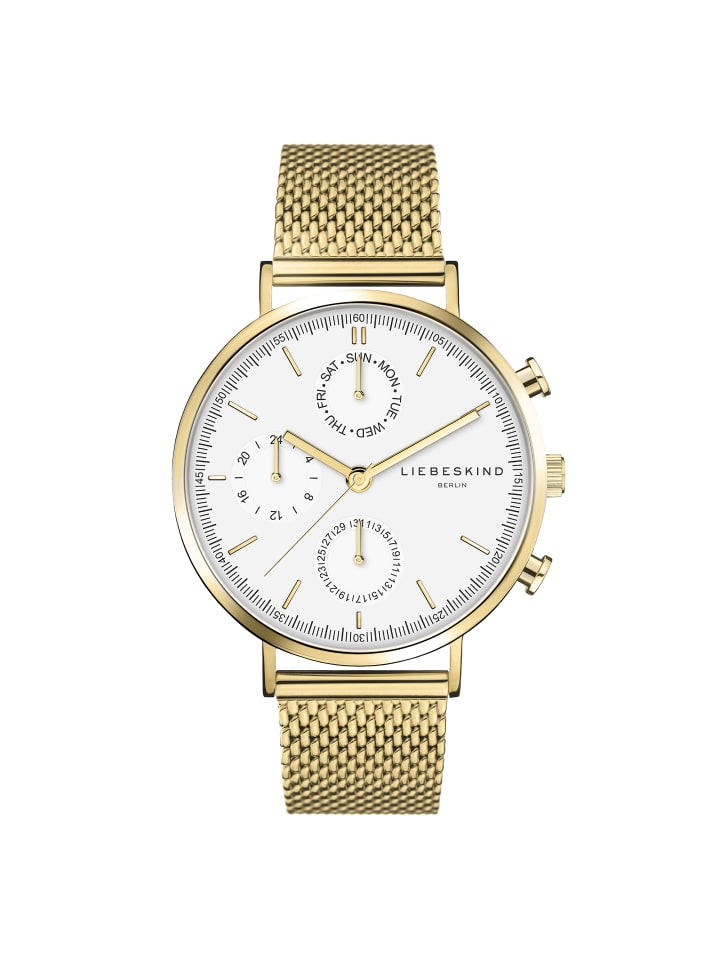 Armbanduhr The Round Multifunction in gold