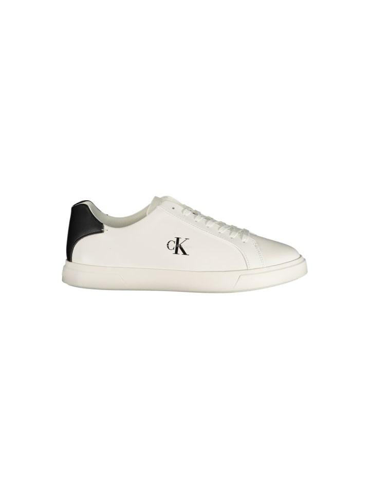 Weiß Polyurethan Herren Sneaker