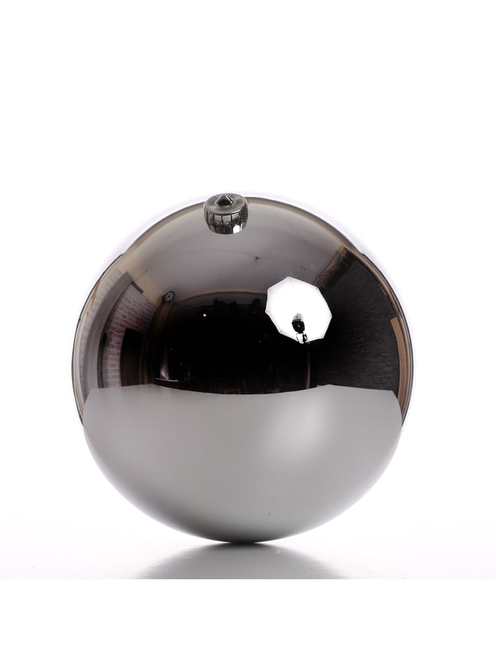 Weihnachtsbaumkugeln bruchfest glänzend D: 20cm in silber