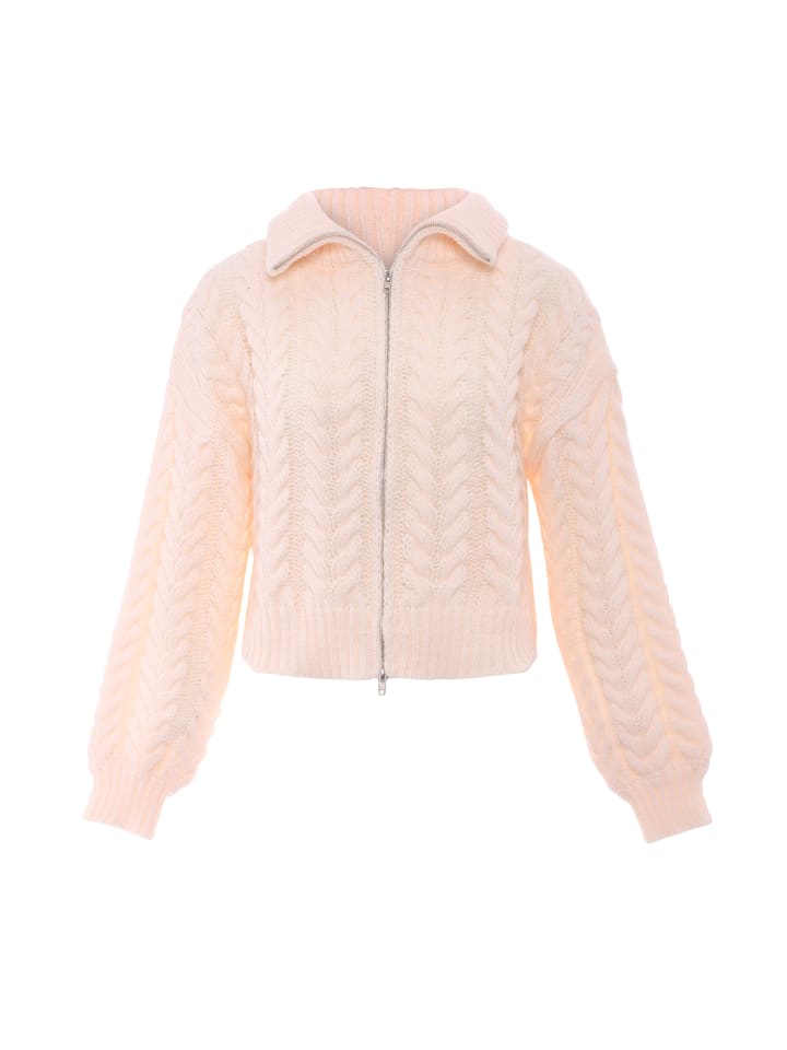 Damen Strickjacke in WOLLWEISS
