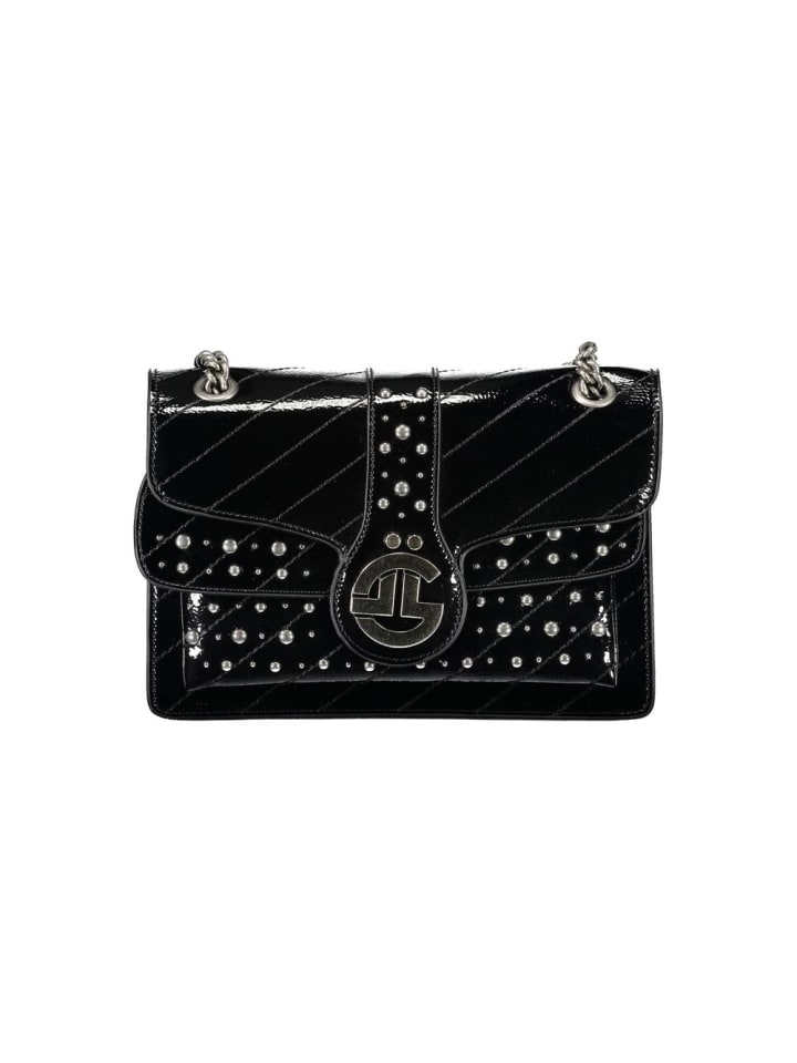 Schwarz Polyurethan Damen Tasche