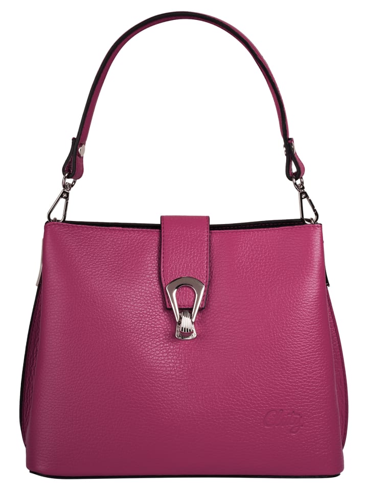 Umhängetasche echt Leder in pink