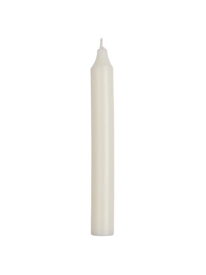 Rustikale Stabkerze 18 cm | Ø 2,2 cm in elfenbein