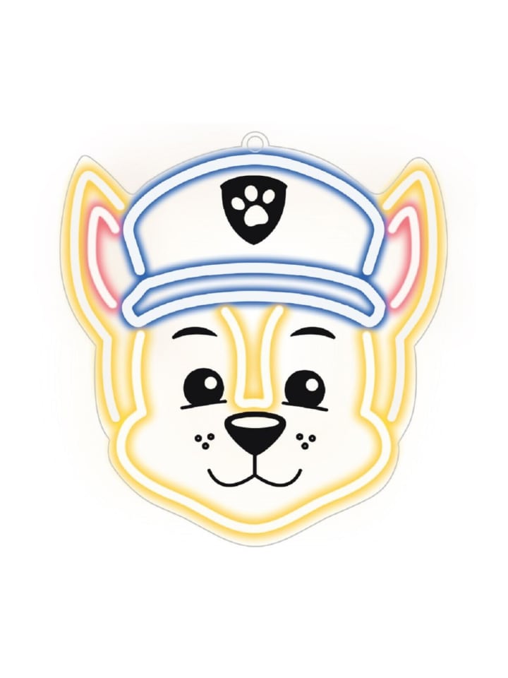 Paw Patrol LED Neon Licht Nachtlicht Dekoration für das Kinderzimmer in Gelb