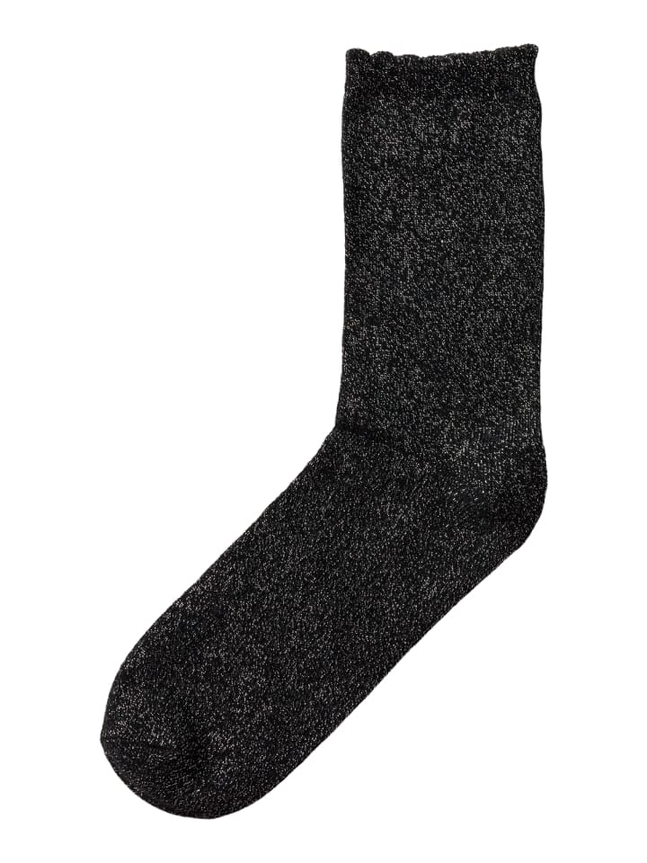 Nkfglitter Glitzersocken in black