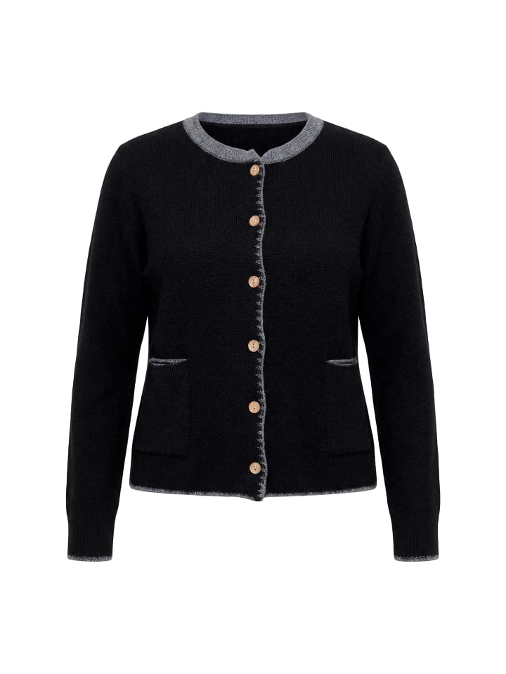 Strickjacke in schwarz