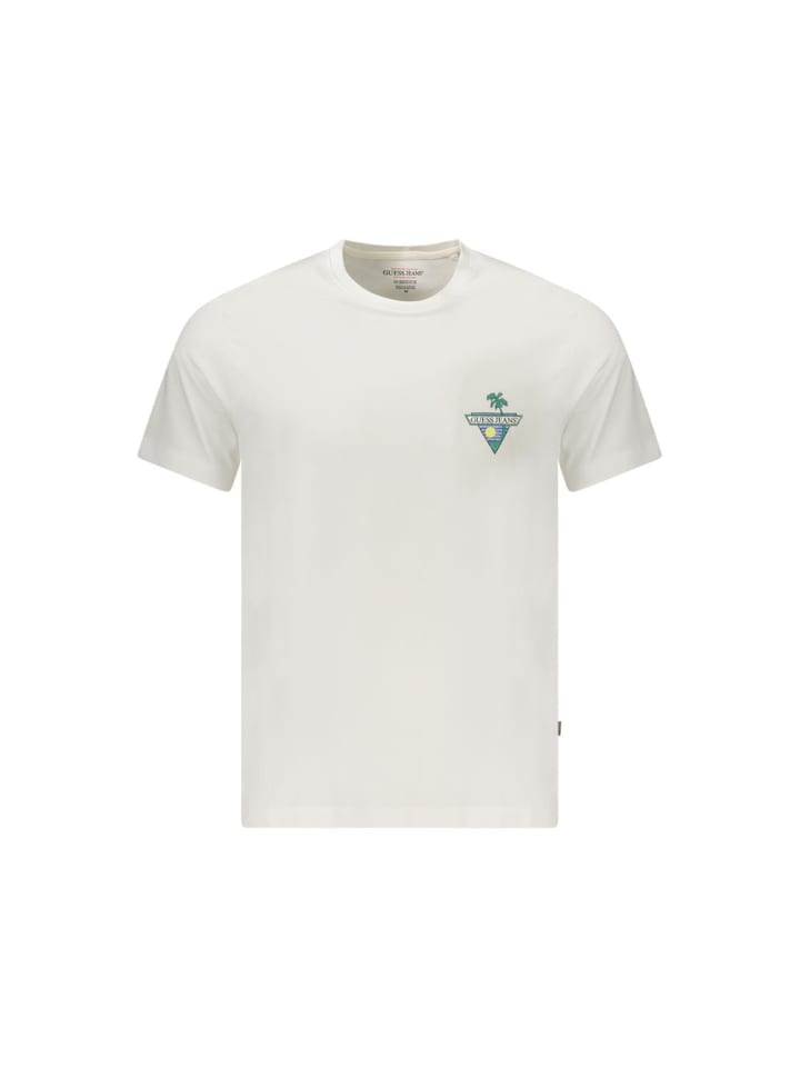Weiß Bio Baumwolle Herren T-Shirt