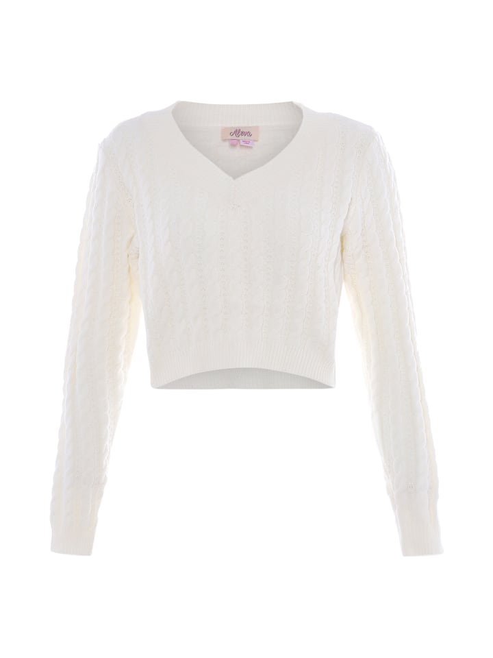 Damen Sweater in WOLLWEISS