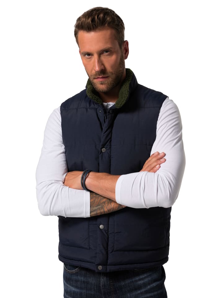 Steppweste in navy blau