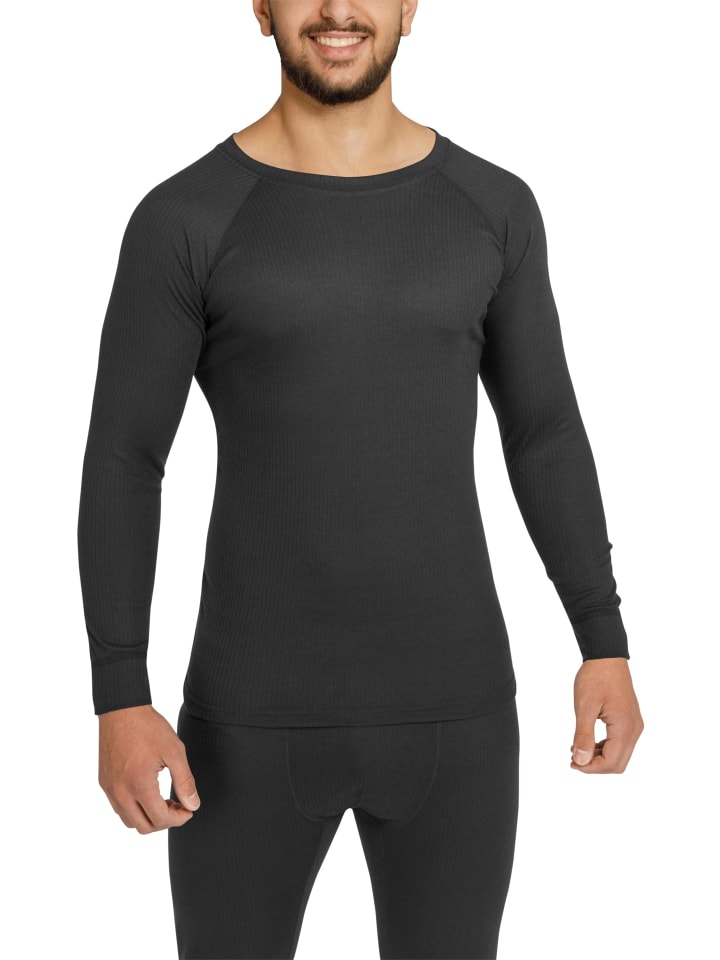 Herren Thermounterwäsche Langarm-Shirt Ivvavik in Anthrazit