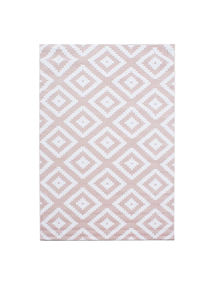 Kurzflor Teppich Pago in Pink