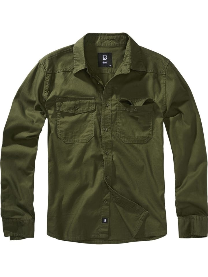 Hemd "Flannel Shirt Long Sleeve" in Grün