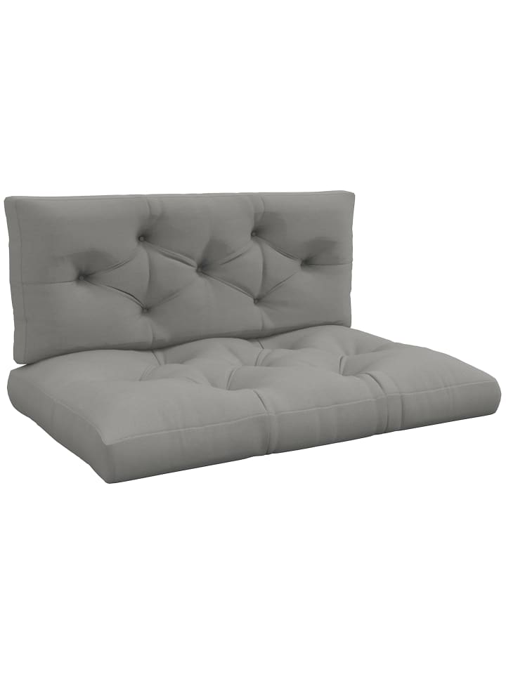 Sitzkissen in Hellgrau 120L x 80B x 12H cm