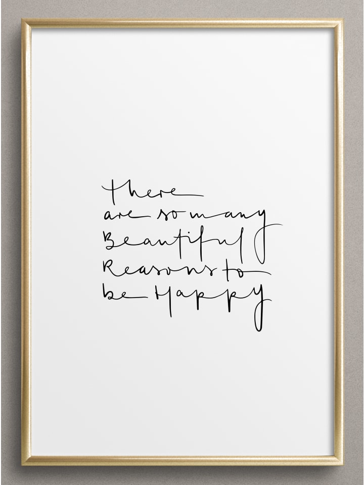 Poster / Kunstdruck "There are so many beautiful reasons" I Ohne Rahmen