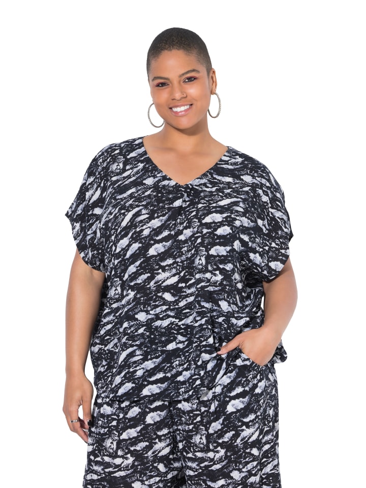 Bluse in schwarz