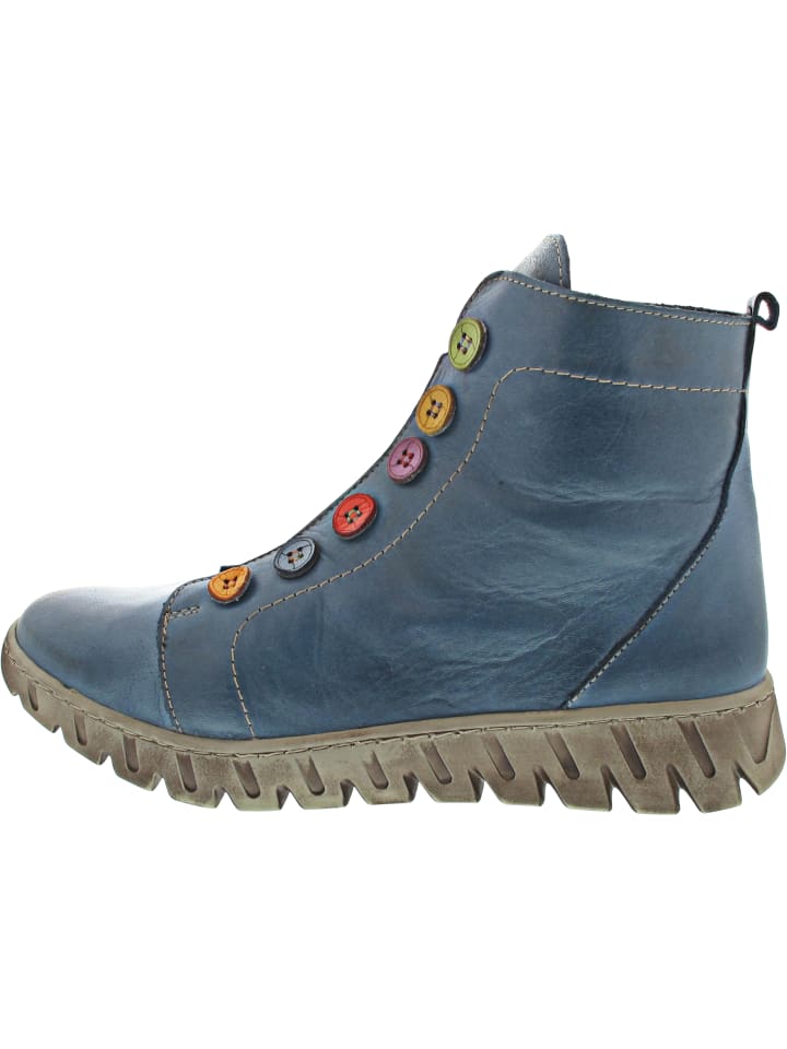 Stiefelette Blau
