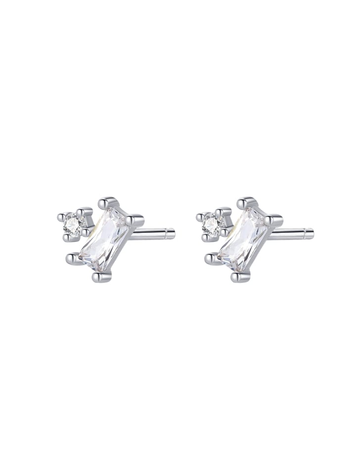 Ohrstecker Baguette Zirkonia 925 Sterlingsilber in Silber