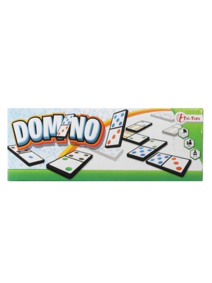 Domino-Spiel - vielseitiges Zahl- und Farbenspiel in mehrfarbig