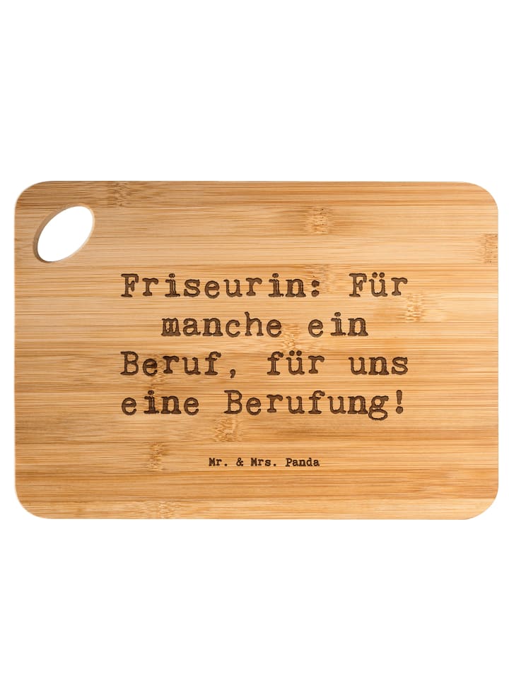 Schneidebrett Spruch Friseurin Berufung mit Spruch in Braun