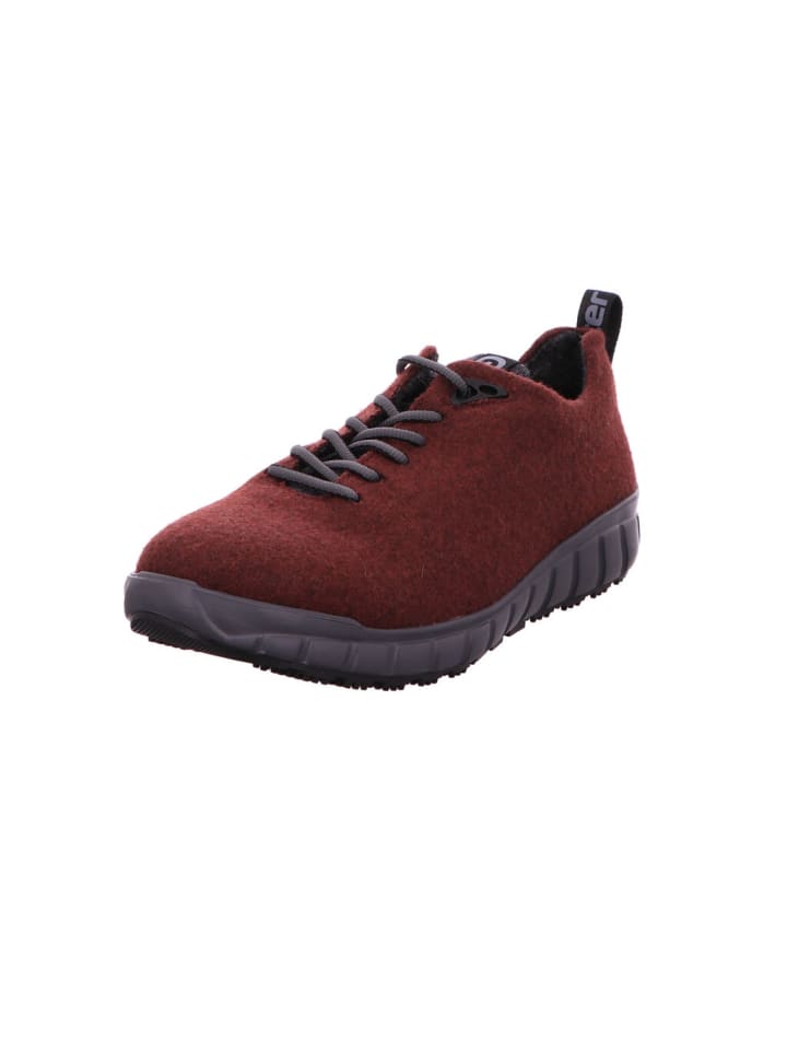 Schnürschuhe EVO Merino in bordeaux/anthracite