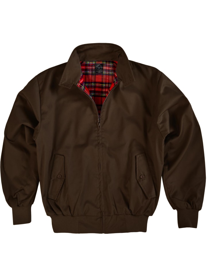 Herren Harrington Jacke in Braun