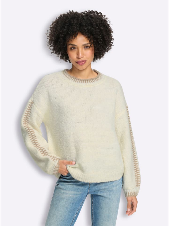 Pullover in champagner