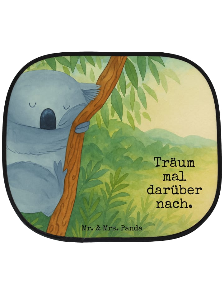 Sonnenschutz Auto Koalabär Design mit Spruch in Weiß