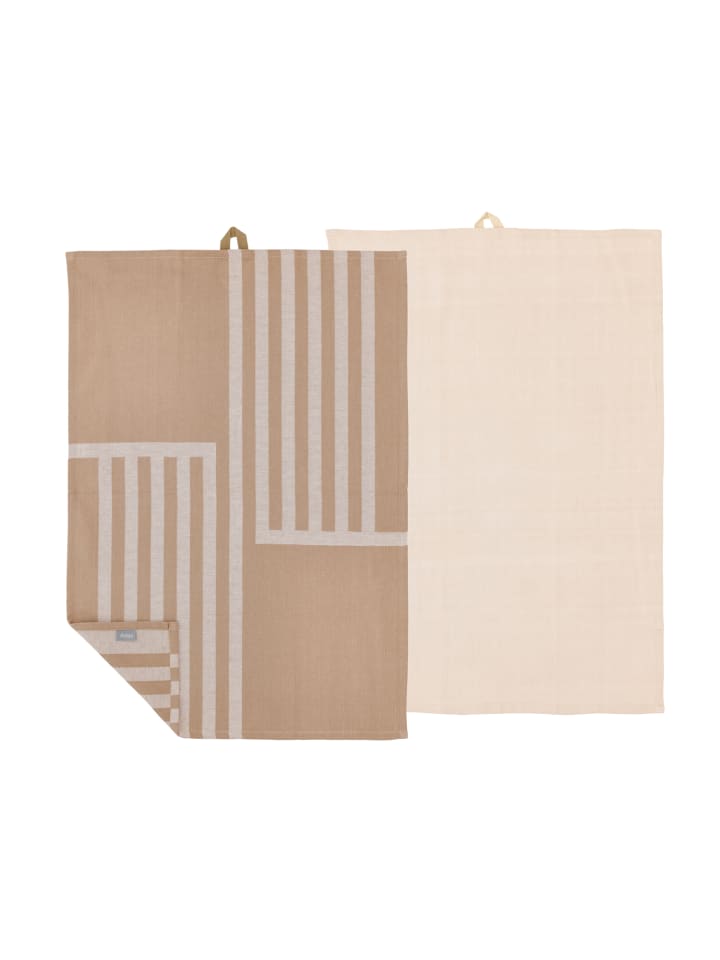 Geschirrtuch Reflection in Warm Taupe