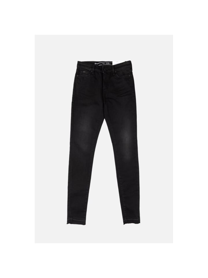 Schwarz Baumwolle Skinny Jeans